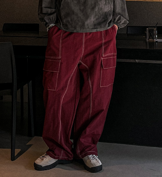 (XL-6XL)<BR>카소타 Semi-wide fit cargo-banding pants