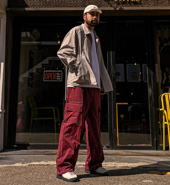 (XL-6XL)<BR>카소타 Semi-wide fit cargo-banding pants