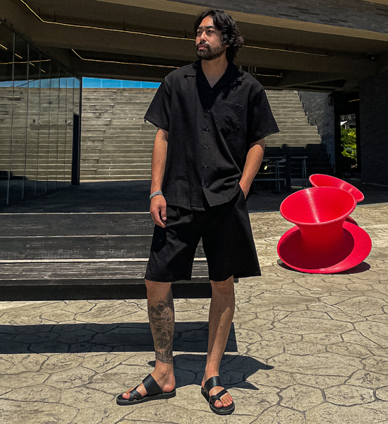 호릴라 short-sleeved shirt 2076+파튜 Back banding Shorts 2076