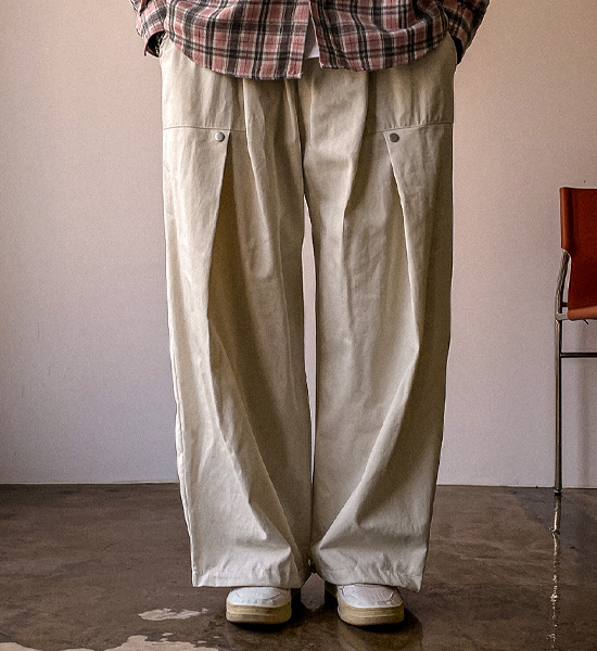 (XL-4XL)<BR>피크리나 wide fit Balloon banding pants