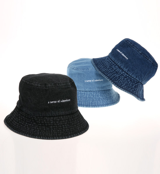 하탄그마 denim bucket hat
