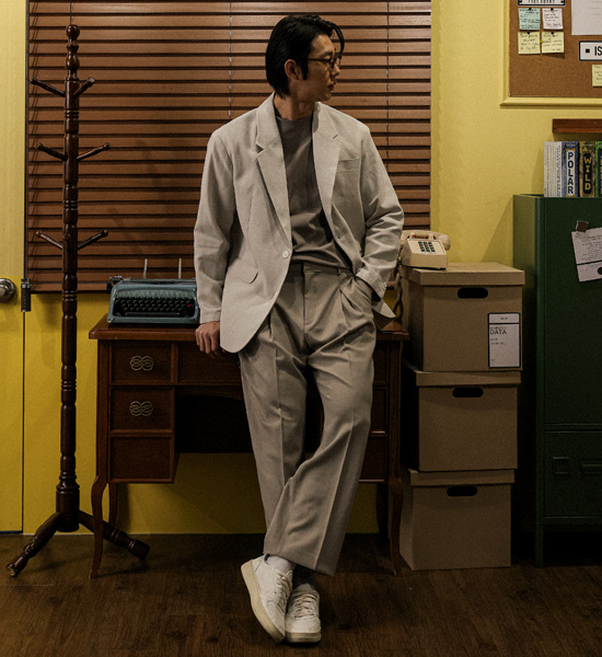 호디키 Semi-wide fit Banding Slacks