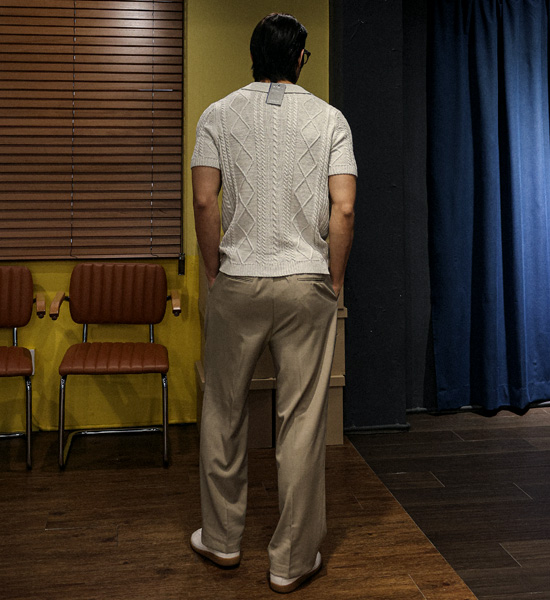 호디키 Semi-wide fit Banding Slacks
