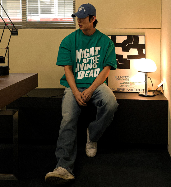 (S-3XL)<br>퍼루핀 standard fit denim pants #09