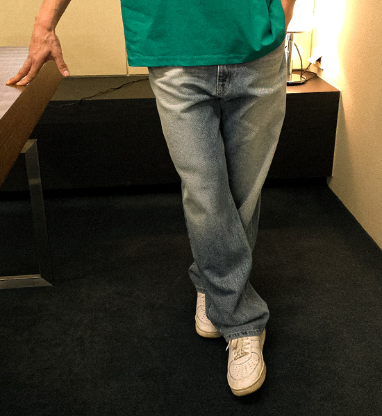 (S-3XL)<br>퍼루핀 standard fit denim pants #09