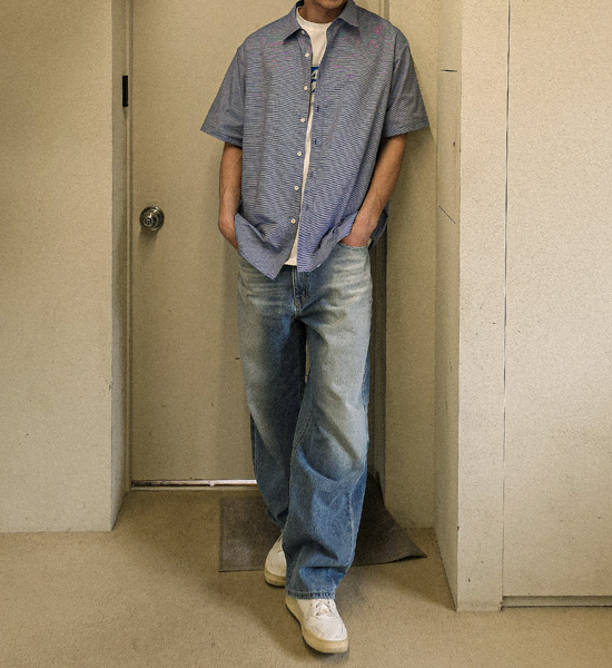 (S-3XL)<br>퍼루핀 standard fit denim pants #09
