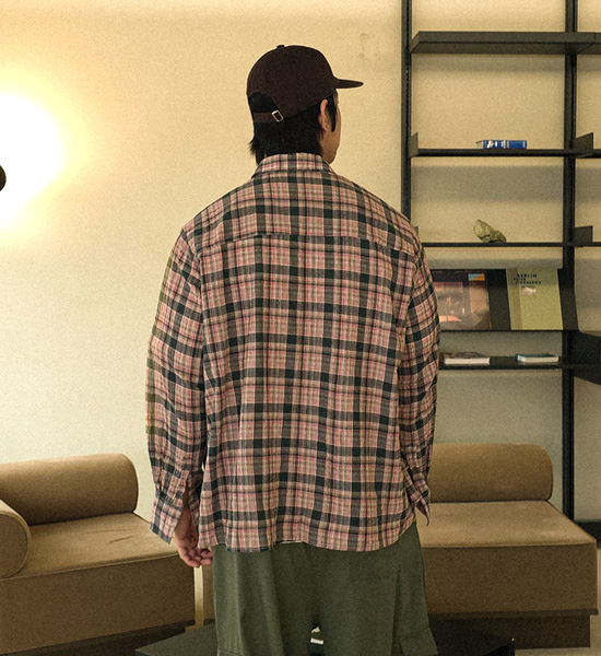 제프리 checkered shirt