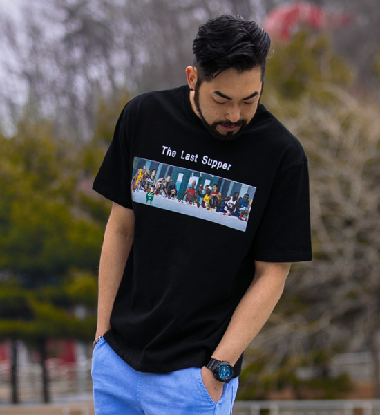 (M-5XL)<br>최후의만찬 NBA Short T shirts