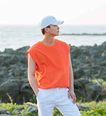 (L-5XL)<br>라이츠 favorite incised sleeveless T-shirt