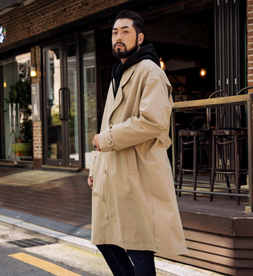 (L-5XL)<br>리더스 Trench Coat