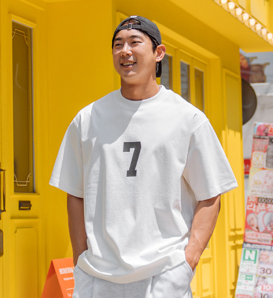 (L-3XL)<br>럭카운 7번 Short T shirts 6092
