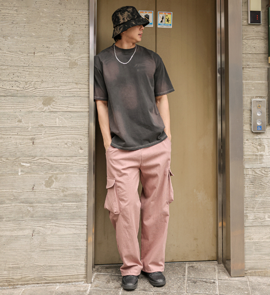 (L-5XL)<BR>루리크 pigment Short T shirts F55
