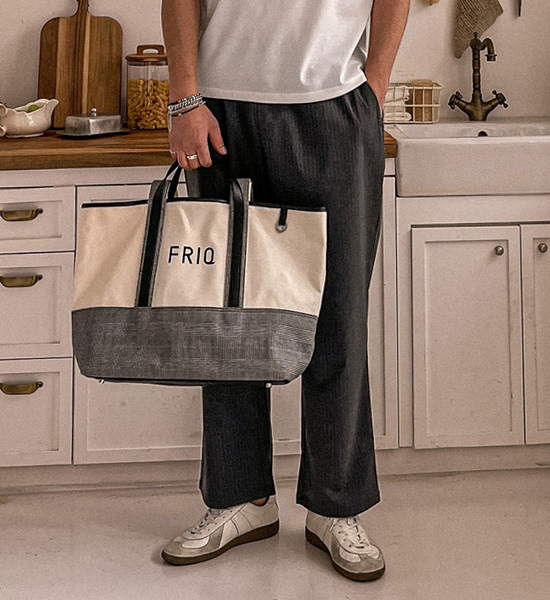 (L-5XL)<BR>미도릭 standard fit Banding Slacks 67