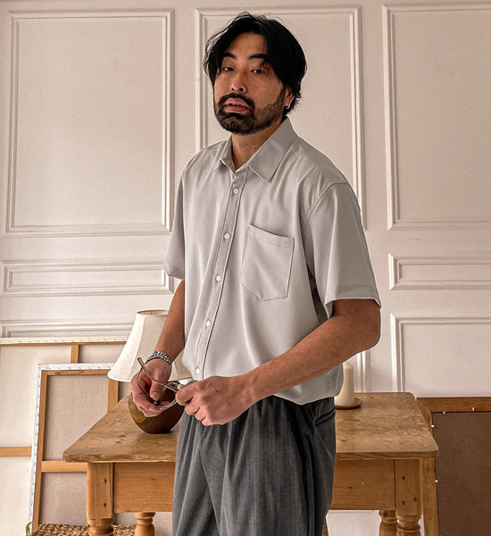 (L-5XL)<br>캐플란 Cooling spandex short-sleeved shirt