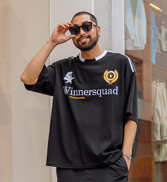 (XL-6XL)<br>위너러 배색반팔티