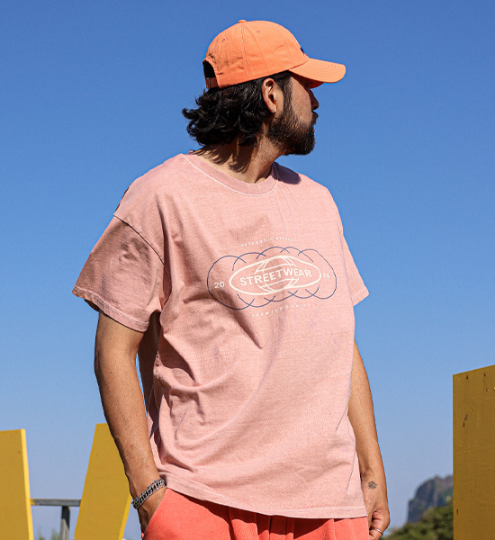 (L-5XL)<BR>톤다르 pigment Short T shirts