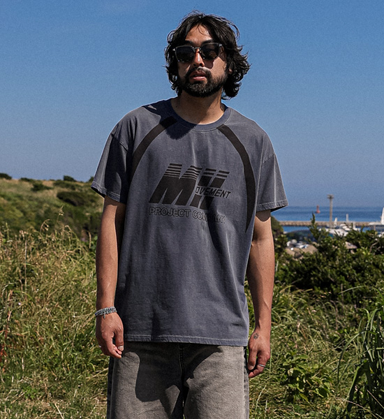 (L-5XL)<BR>바파두 pigment Short T shirts