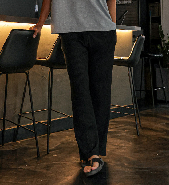 (M-3XL)<br>소마라디 Semi-wide fit banding pants H0029