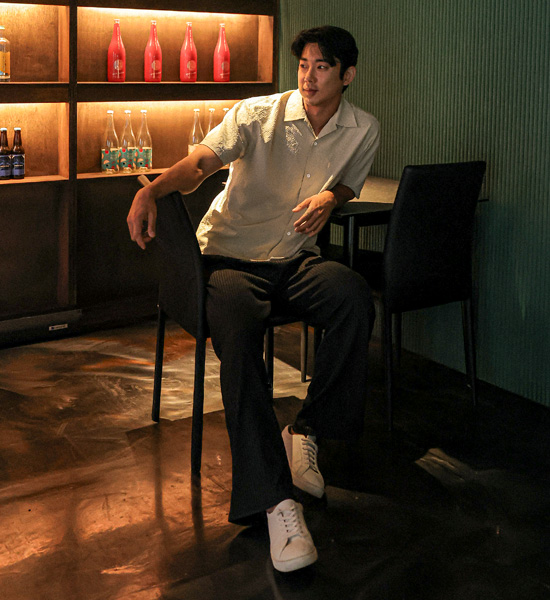 (M-3XL)<br>소마라디 Semi-wide fit banding pants H0029