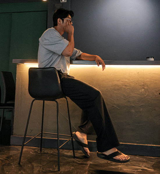(M-3XL)<br>소마라디 Semi-wide fit banding pants H0029