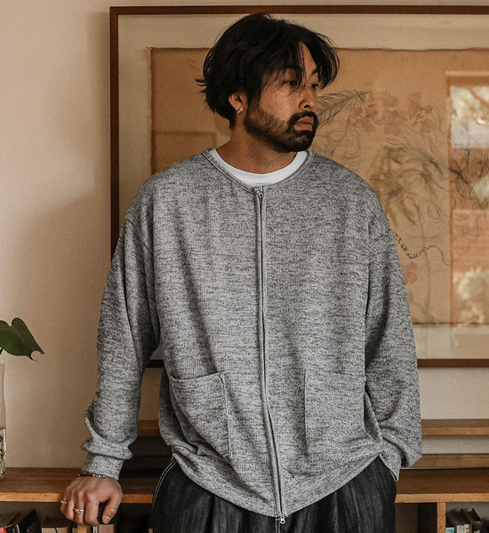 (XL-4XL)<BR>노르코마 ribbed knitwear Cardigan