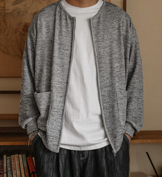 (XL-4XL)<BR>노르코마 ribbed knitwear Cardigan