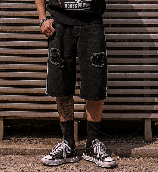 비터루코 Bermuda denim shorts