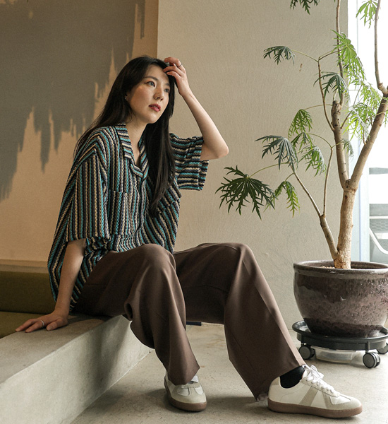 쿠스키아 short-sleeved knit cardigan