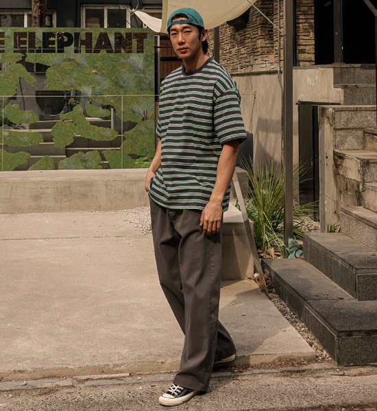 (XL-4XL)<br>미도트라 Semi-wide fit banding pants