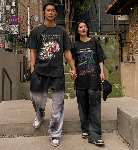 (L-4XL)<br>티프란 Semi-wide fit banding pants