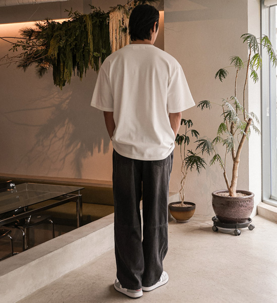 (XL-6XL)<BR>파코야 standard fit denim banding pants RA-1081