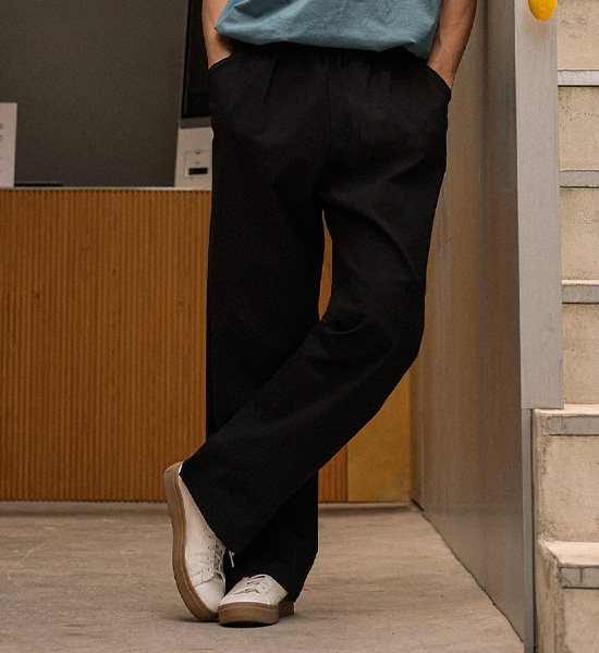 (M-4XL)<BR>아타라나 Semi-wide fit banding pants