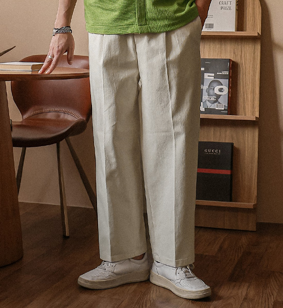 (30-40)<br>노브마코 standard fit banding pants 730