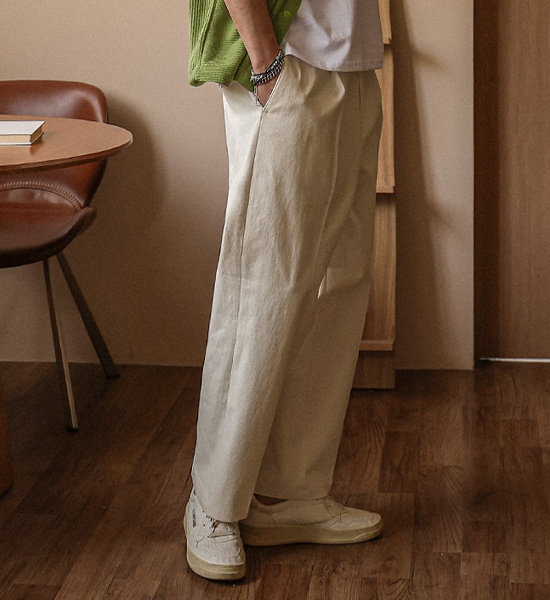 (30-40)<br>노브마코 standard fit banding pants 730