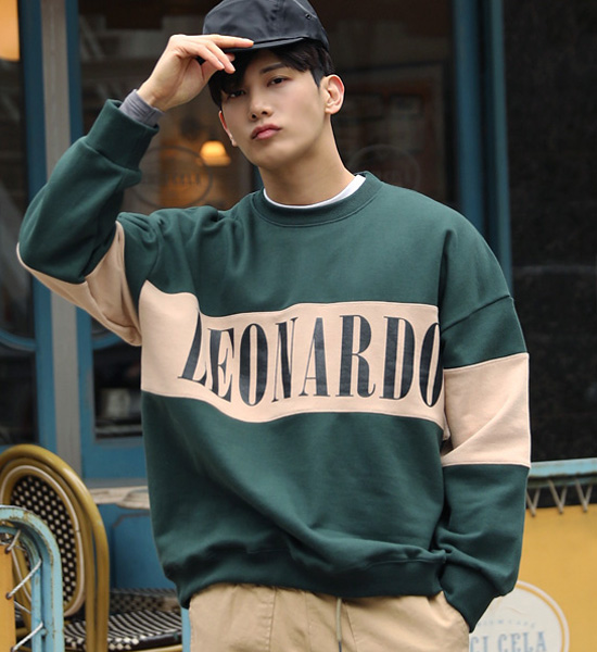 (L~5XL)<br>레오나르도 man-to-man T