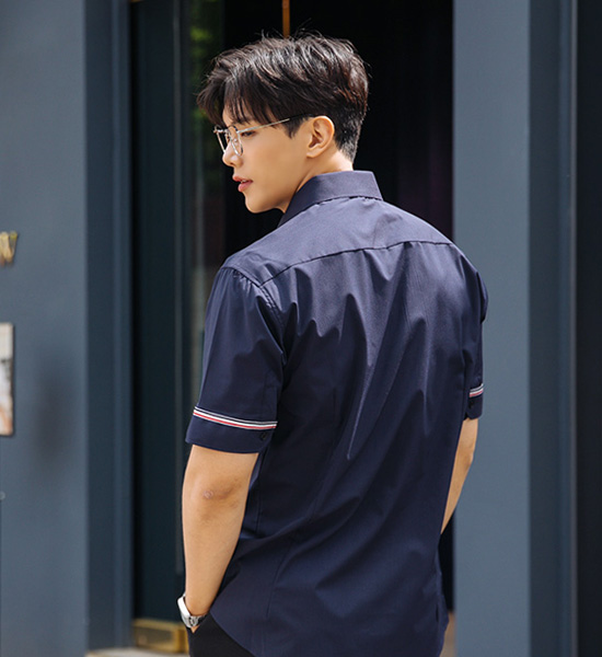 (2XL-5XL)<br>디노 삼선 short-sleeved shirt