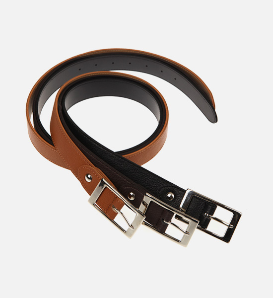 (Wearable up to 48 inches)<BR>마사추세츠 사각가죽벨트