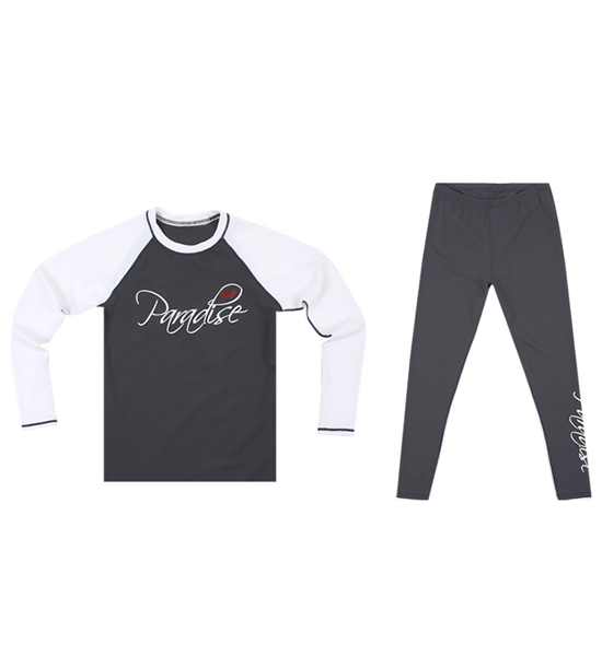 (XL~5XL)<BR>스플리트 rashguard+에그레 Water leggings