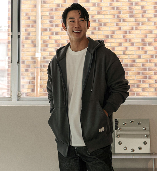 (L-5XL)<BR>플렌티 Napping hood zip-up