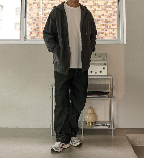 (L-5XL)<BR>플렌티 Napping hood zip-up