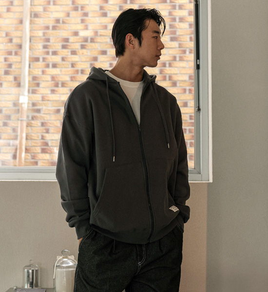 (L-5XL)<BR>플렌티 Napping hood zip-up