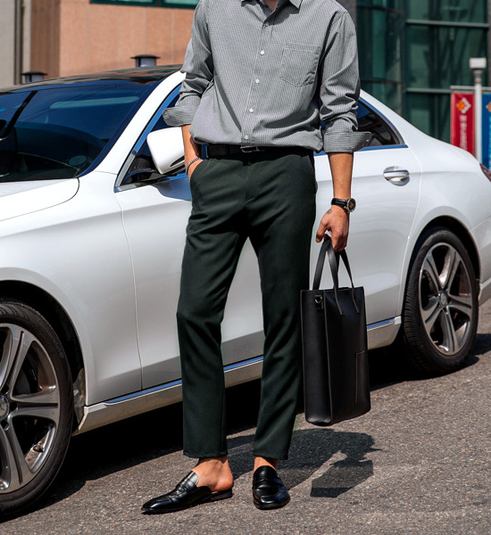 (S~6XL)<br>매직밴드 Slacks <br><font color=