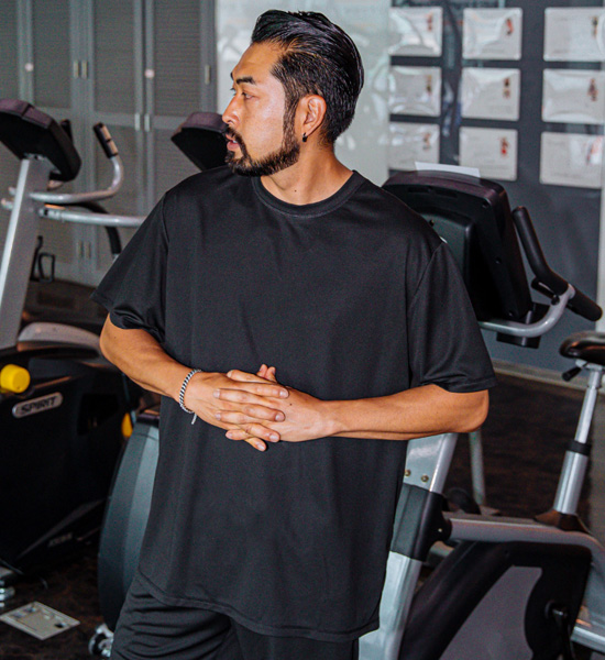 (M-6XL)<br>폼페이 mesh short-sleeved T-shirt<br><font color="#072c81"><B>[ W.DNA ]</B></font>