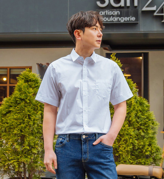 (M~5XL)<br>오덤 short-sleeved shirt