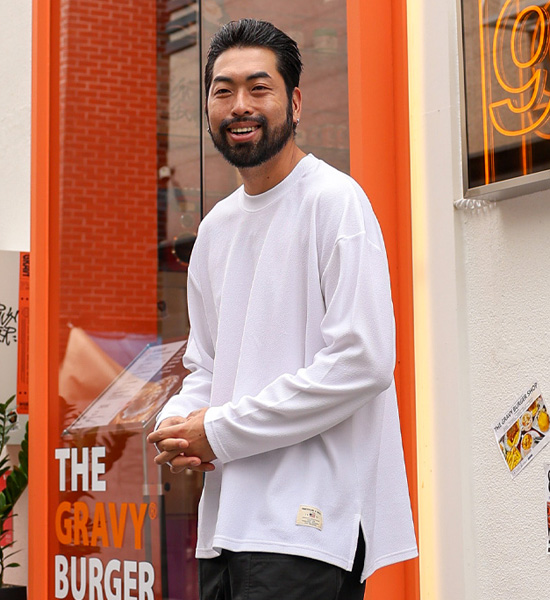 (XL-6XL)<br>루캉 Patch Long Sleeve T-shirt<br><font color="#fb5ec9"><B>[1+1]</B></font>