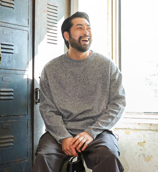 (XL-6XL)<br>엠브로스 ribbed knitwear<br><font color="#fb5ec9"><B>[1+1]</B></font>