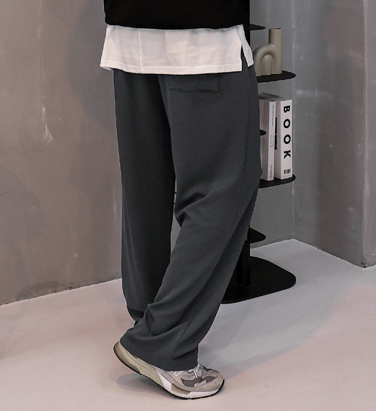 (XL-6XL)<BR>몽크스 Semi-wide fit banding pants<br><font color="#fb5ec9"><B>[1+1]</B></font>