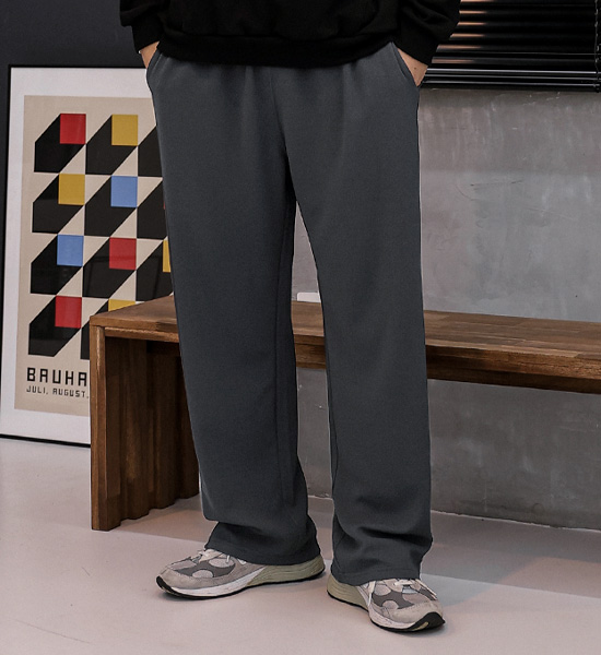 (XL-6XL)<BR>몽크스 Semi-wide fit banding pants<br><font color="#fb5ec9"><B>[1+1]</B></font>