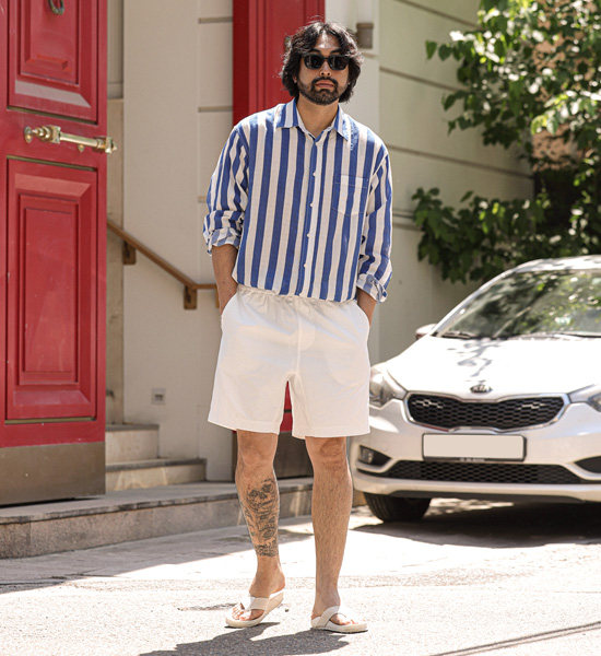 (M-6XL)<br>마르타 Banding Shorts<br><font color="#fb5ec9"><B>[1+1]</B></font>