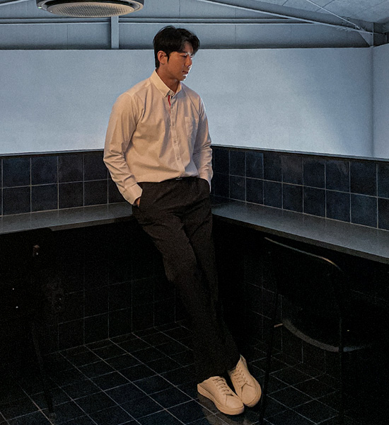 (28-36)<br>포시도니 Semi-wide fit Slacks<br><font color="#fb5ec9"><b>[1+1]</b></font>